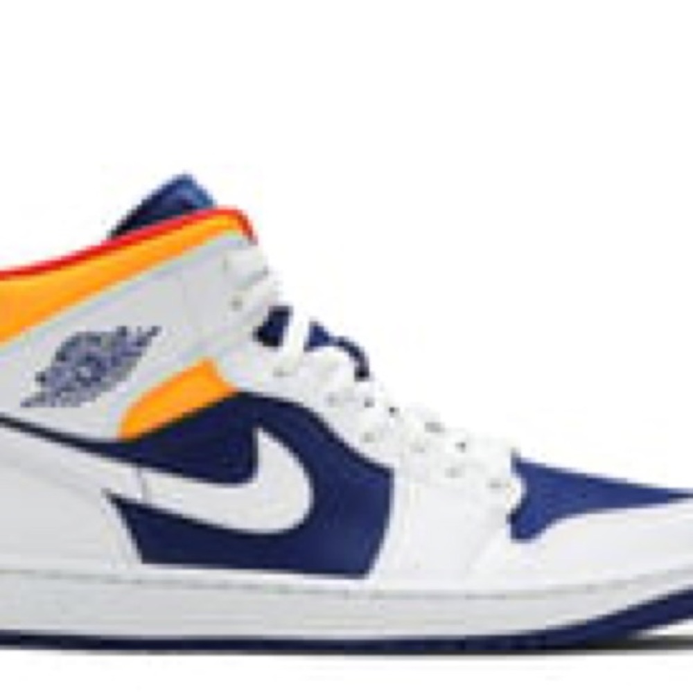 Nike Air Jordan White and Blue Sneakers